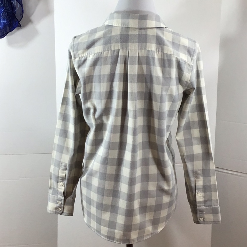 Vineyard Vines Gray Block Checkered Button Front … - image 5